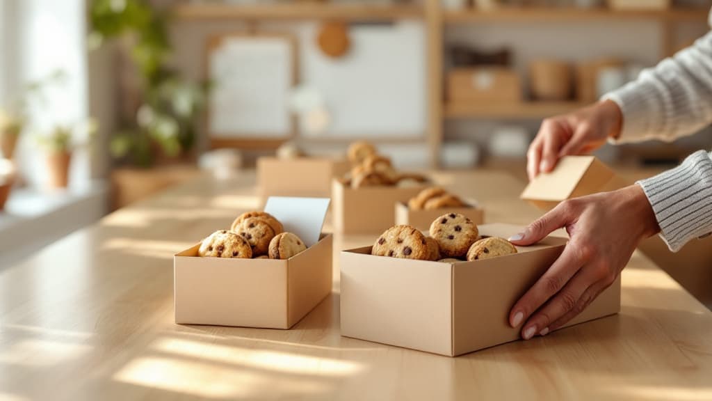 Cookie gift boxes beautifully packaged